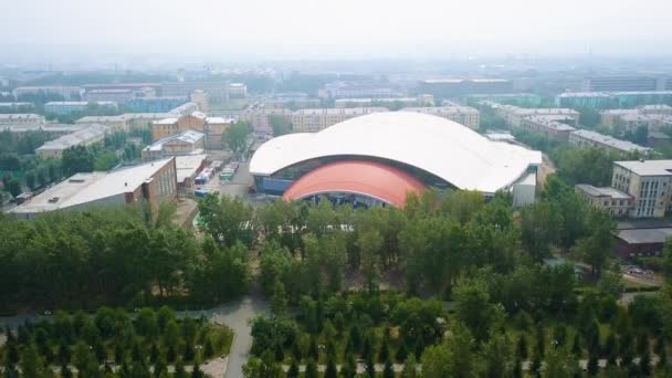 Ryssland Krasnojarsk Juli 2018 Idrottsanläggning Arenan Yenisei Yenisei Isstadion Videon — Stockvideo