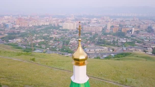 Paraskeva Pyatnitsa Capitulo Símbolo Krasnoyarsk Uno Los Principales Puntos Referencia — Vídeo de stock