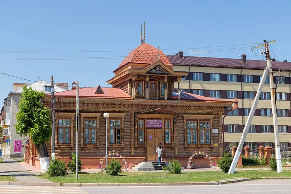 Rusya Ishim Temmuz 2018 Merkezi Çocuk Şehir Kütüphanesi Ishim — Stok fotoğraf