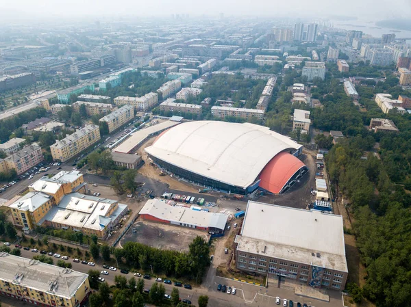 Russie Krasnoïarsk Juillet 2018 Installation Sportive Stade Yenisei Yenisei Ice — Photo