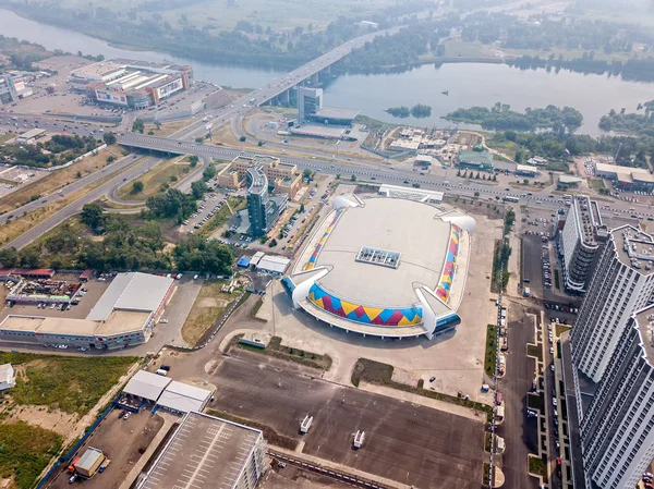 Ryssland Krasnojarsk Juli 2018 Idrottsanläggning Ice Arena Crystal Crystal Ice — Stockfoto