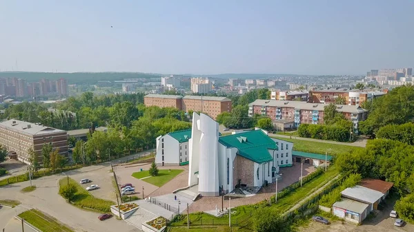 Rusia Irkutsk Julio 2018 Catedral Del Inmaculado Corazón Madre Dios —  Fotos de Stock