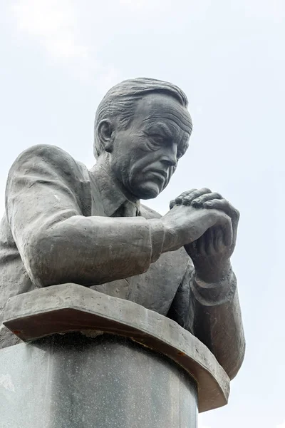 Russia Novosibirsk July 2018 Monument Koptiug Russian Chemist Vice President — Stock Photo, Image