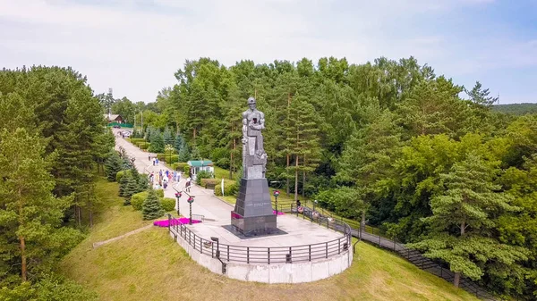 Oroszország Kemerovo 2018 Július Műemlék Memória Bányászok Kuzbass Város Kemerovo — Stock Fotó