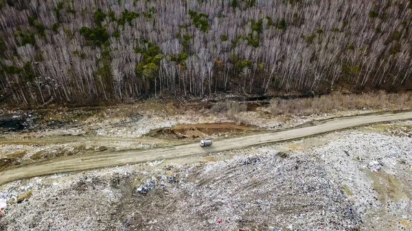 Discarica Nelle Vicinanze Della Città Ekaterinburg Russia Drone — Foto Stock