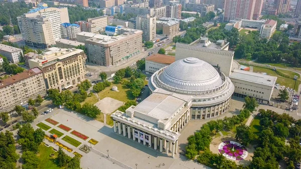 Rusia Novosibirsk Julio 2018 Teatro Académico Estatal Ópera Ballet Novosibirsk — Foto de Stock