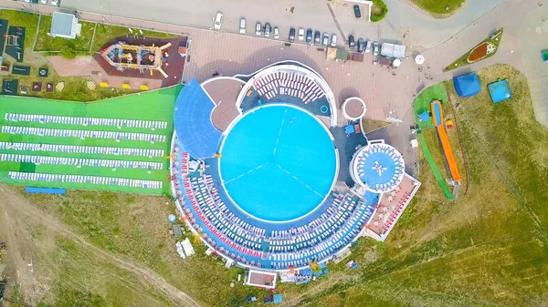 Rússia Krasnoyarsk Julho 2018 Funpark Bobrovy Log All Season Sports — Fotografia de Stock