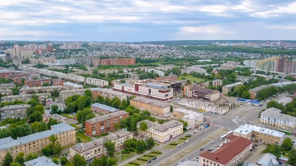 Vista Del Centro Commerciale Dopo Incendio Kemerovo Russia Dron — Foto Stock