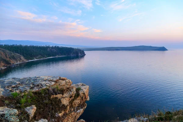 Rússia Lago Baikal Ilha Olkhon Baía Mar Pequeno Cabo Ulan — Fotografia de Stock