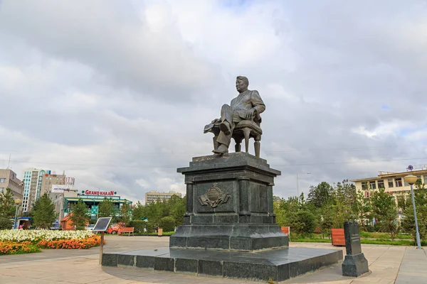 Mongolia Ulán Bator Agosto 2018 Monumento Yumzhagiin Tsedenbalu Dirigió Mongolia — Foto de Stock