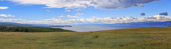 Nord Île Olkhon Est Côte Petite Baie Mer Lac Baïkal — Photo