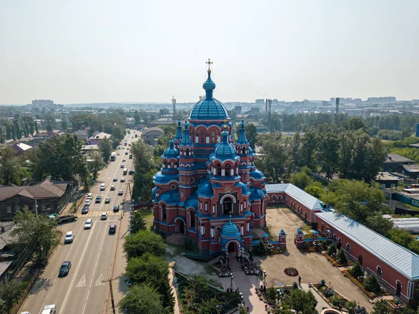 Rusia Irkutsk Iglesia Del Icono Madre Dios Kazán Barrio Artesanía —  Fotos de Stock