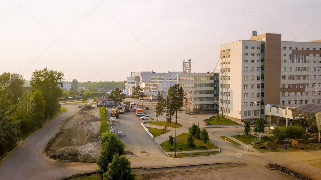 Russia, Krasnoyarsk. Siberian Federal University, MULTIFUNCTIONAL COMPLEX, From Dron  