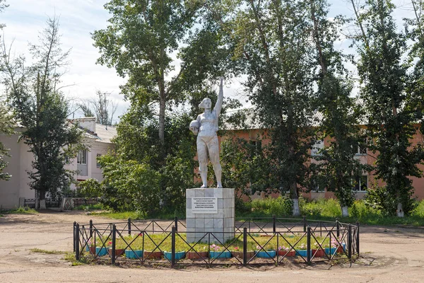 Rusland Ulan Ude Augustus 2018 Tereshkova Monument Voor Eerste Astronaut — Stockfoto
