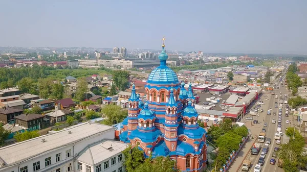 Rusia Irkutsk Iglesia Del Icono Madre Dios Kazán Craft Sloboda —  Fotos de Stock
