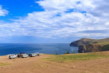 Rus Off-road aracı Olkhon Adası, Baykal, Rusya'nın Kuzey
