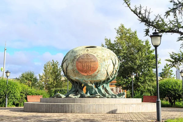 Mongolia Ulaanbaatar August 2018 Tengeriin Urkh Apex Sky Monument 11Th — Stock Photo, Image