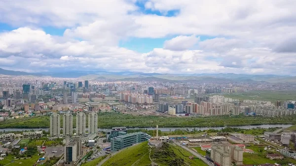 Ulán Bator Mongolia Memorial Los Soldados Soviéticos Zaisan Tolgoi Complejo —  Fotos de Stock