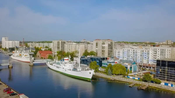 Rusia Kaliningrado Septiembre 2018 Buque Investigación Científica Vityaz Naves Exposiciones — Foto de Stock