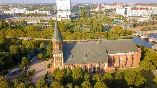 Catedral Kaliningrado Isla Kant Rusia Kaliningrado Desde Dron —  Fotos de Stock