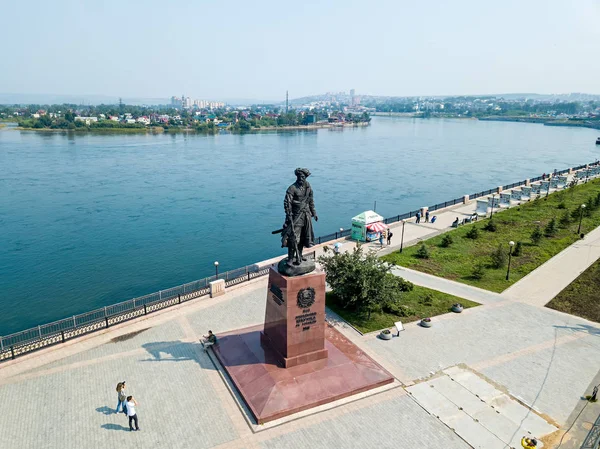러시아 이르쿠츠크 2018 이르쿠츠크의 창시자에 기념물 — 스톡 사진