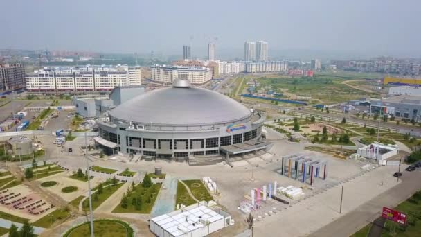Russland Krasnojarsk Juli 2018 Sportanlage Arena North Arena Sever Multifunktional — Stockvideo