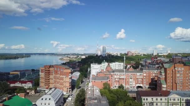 Panoramablick Auf Die Stadt Perm Russland Video Ultrahd — Stockvideo