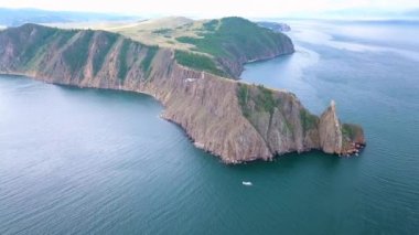 MYS Khoboy (Cape Khoboy). Rusya, Baykal Gölü, Olkhon Adası. Olkhon Adası en kuzeydeki nokta. 