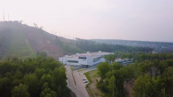 Ryssland Krasnojarsk Juli 2018 Winter Sports Academy Sopka Multifunktionella Idrottsanläggningen — Stockvideo