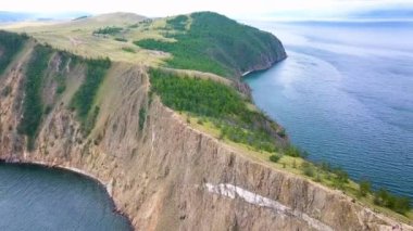 MYS Khoboy (Cape Khoboy). Rusya, Baykal Gölü, Olkhon Adası. Olkhon Adası en kuzeydeki nokta. 