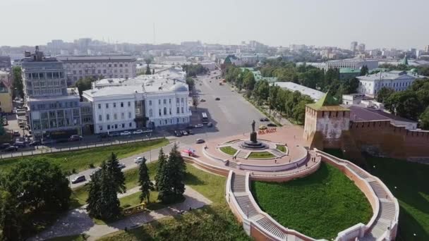 Rusia Nizhny Novgorod Agosto 2017 Escalera Chkalov Vídeo Ultrahd — Vídeo de stock