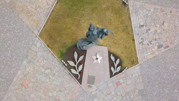 Russia Penza August 27Th 2017 Monument Military Labor Valor Penza — Stock Video