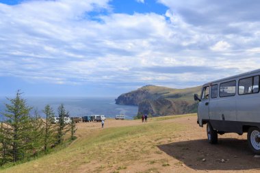 Rus Off-road aracı Olkhon Adası, Baykal, Rusya'nın Kuzey