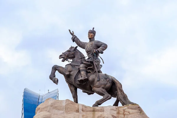 Mongolei Ulaanbaatar August 2018 Denkmal Von Sukhbaatar Das Denkmal Wurde — Stockfoto