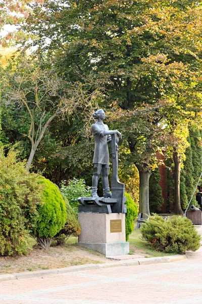 Rússia Kaliningrado Setembro 2018 Monumento Pedro — Fotografia de Stock