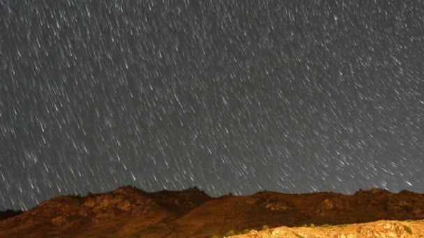 Traces Étoiles Sous Forme Traces Évanescentes Voie Lactée Dessus Des — Video