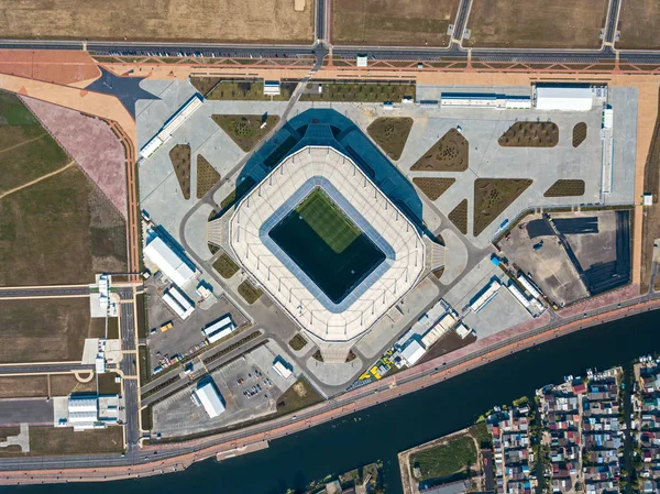 Russland Kaliningrad September 2018 Luftaufnahme Von Der Spitze Des Stadions — Stockfoto