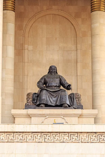 Mongolei Ulaanbaatar August 2018 Figuren Die Dem Denkmal Für Chan — Stockfoto