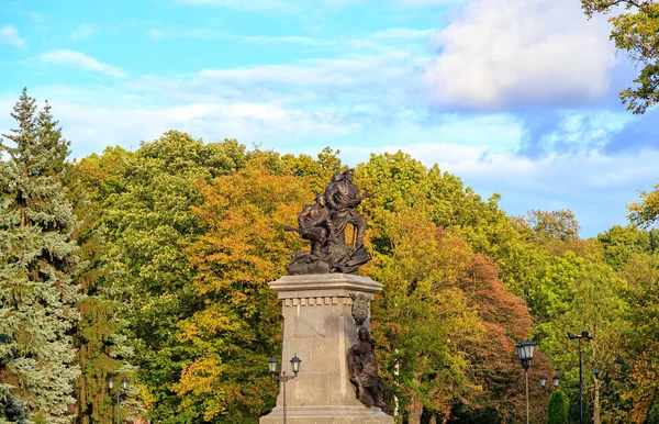 Rusya, Kaliningrad - 22 Eylül 2018: Rus İmparatorluk Ordusunun askerleri için anıt. 