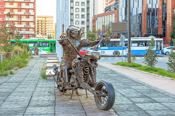 Mongolia Ulán Bator Agosto 2018 Predator Una Motocicleta Del Alien — Foto de Stock