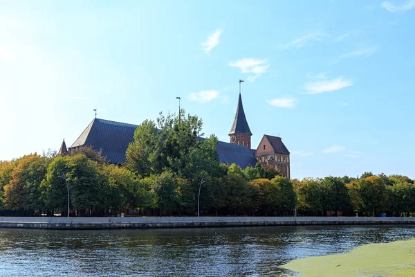 Rosja Kaliningrad Centralnej Części Miasta Kaliningrad Kaliningrad Katedry Wyspę Kant — Zdjęcie stockowe