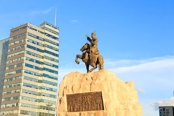 Mongolie Oulan Bator Monument Sukhbaatar Monument Été Inauguré Juillet 1946 — Photo