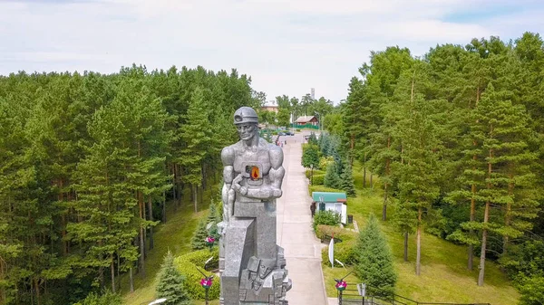 Rusland Kemerovo Juli 2018 Monument Geheugen Aan Mijnwerkers Van Koezbass — Stockfoto