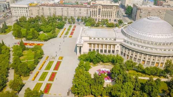 Rusia Novosibirsk Julio 2018 Teatro Académico Estatal Ópera Ballet Novosibirsk — Foto de Stock