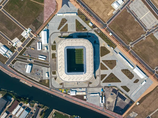 Russland Kaliningrad September 2018 Luftaufnahme Von Der Spitze Des Stadions — Stockfoto