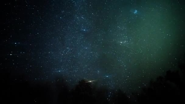 Звезды Ночном Небе Видео Ultrahd — стоковое видео
