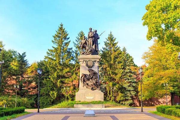 Rússia Kaliningrado Setembro 2018 Monumento Aos Soldados Exército Imperial Russo — Fotografia de Stock