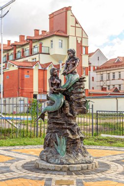 Russia, Zelenogradsk - September 22, 2018: The sculptural composition of the 