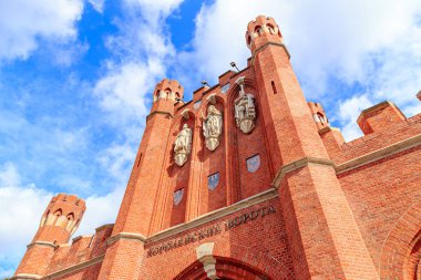 Rusya, Kaliningrad - 22 Eylül 2018: Royal Gate. Dünya Okyanus Müzesi