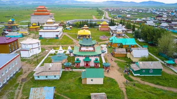Ivolginsky Datsan Templo Budista Localizado Buryatia Rússia Foi Inaugurado 1945 — Fotografia de Stock